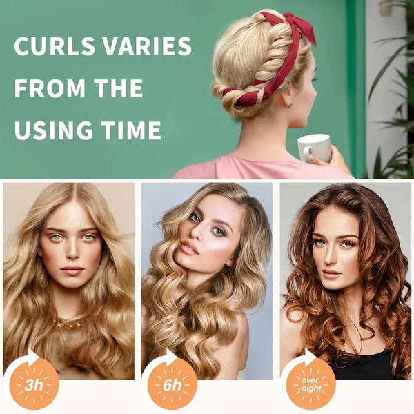 Easy Heatless Curl Rod Headband